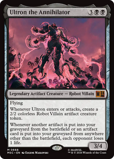 Ultron the Annihilator (Foil) | Marvel Super Heroes Commander、Magic: The Gathering、kayou