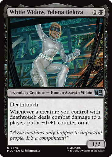White Widow, Yelena Belova (Foil) | Marvel Super Heroes Commander、Magic: The Gathering、kayou