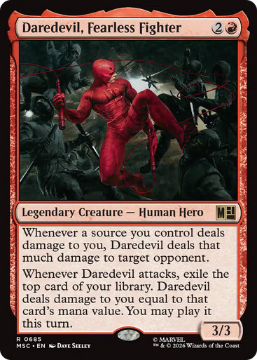 Daredevil, Fearless Fighter (Foil) | Marvel Super Heroes Commander、Magic: The Gathering、kayou