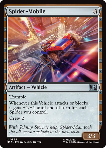Spider-Mobile (Foil) | Marvel Super Heroes Commander、Magic: The Gathering、kayou