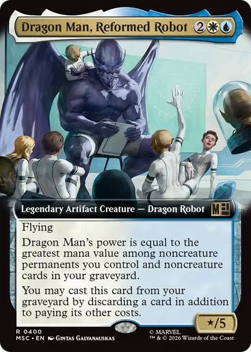 Dragon Man, Reformed Robot (Extended Art) | Marvel Super Heroes Commander、Magic: The Gathering、kayou