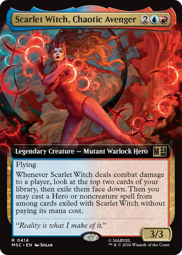 Scarlet Witch, Chaotic Avenger (Extended Art) | Marvel Super Heroes Commander、Magic: The Gathering、kayou