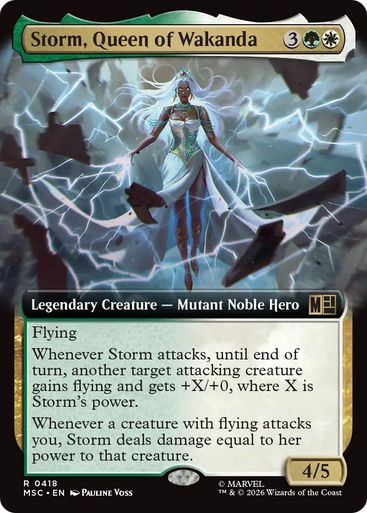 Storm, Queen of Wakanda (Extended Art) | Marvel Super Heroes Commander、Magic: The Gathering、kayou