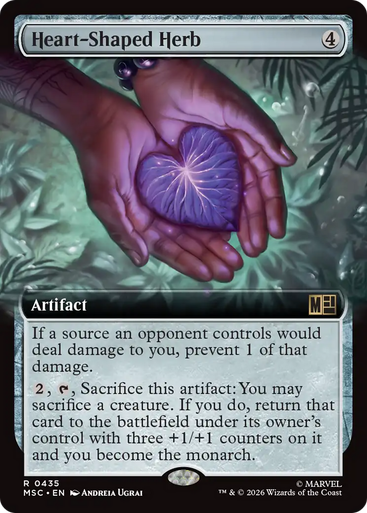 Heart-Shaped Herb (Extended Art) | Marvel Super Heroes Commander、Magic: The Gathering、kayou
