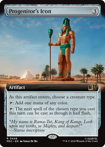 Progenitor's Icon (Extended Art) | Marvel Super Heroes Commander、Magic: The Gathering、kayou