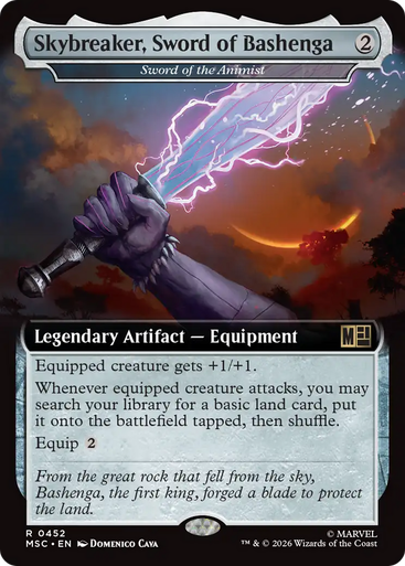 Sword of the Animist Skybreaker, Sword of Bashenga (Extended Art) | Marvel Super Heroes Commander、Magic: The Gathering、kayou