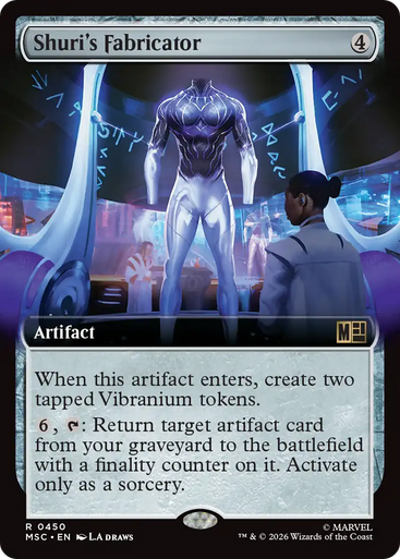 Shuri's Fabricator (Extended Art) | Marvel Super Heroes Commander、Magic: The Gathering、kayou