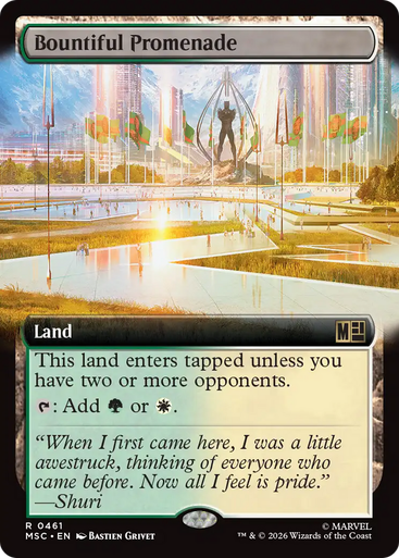 Bountiful Promenade (Extended Art) | Marvel Super Heroes Commander、Magic: The Gathering、kayou