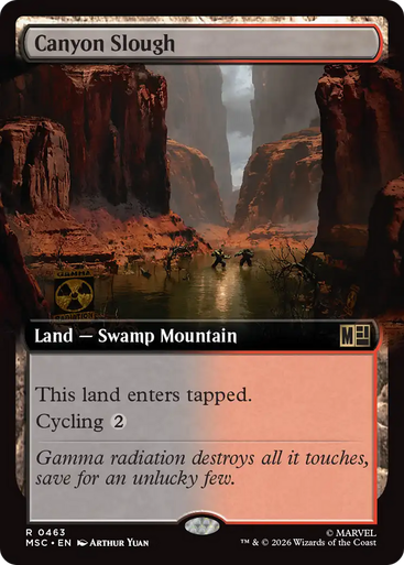 Canyon Slough (Extended Art) | Marvel Super Heroes Commander、Magic: The Gathering、kayou