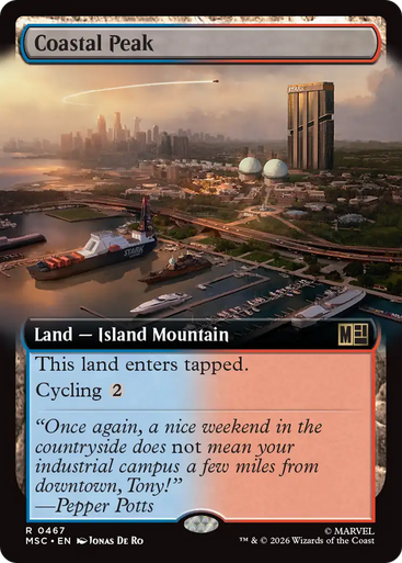 Coastal Peak (Extended Art) | Marvel Super Heroes Commander、Magic: The Gathering、kayou