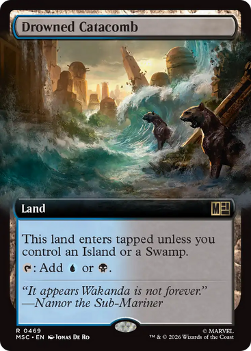 Drowned Catacomb (Extended Art) | Marvel Super Heroes Commander、Magic: The Gathering、kayou