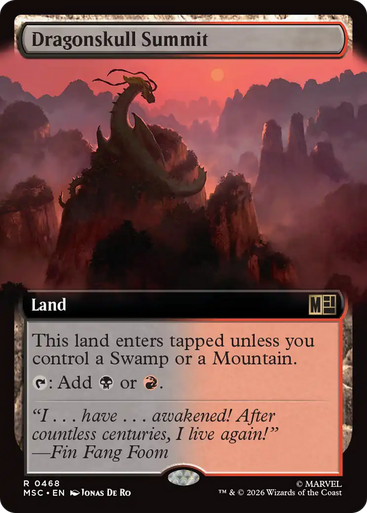 Dragonskull Summit (Extended Art) | Marvel Super Heroes Commander、Magic: The Gathering、kayou