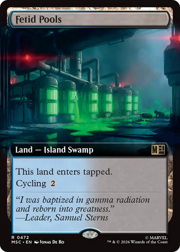 Fetid Pools (Extended Art) | Marvel Super Heroes Commander、Magic: The Gathering、kayou