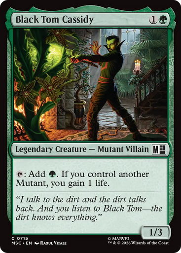 Black Tom Cassidy (Foil) | Marvel Super Heroes Commander、Magic: The Gathering、kayou