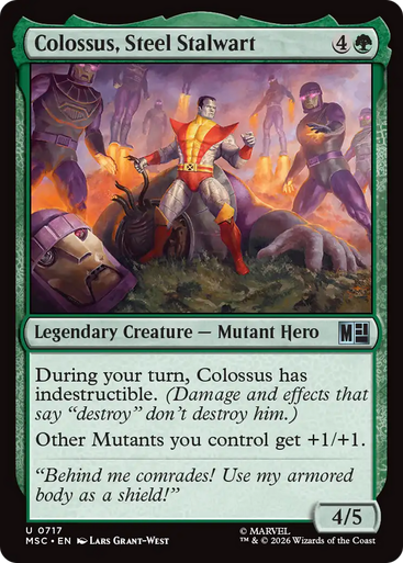 Colossus, Steel Stalwart (Foil) | Marvel Super Heroes Commander、Magic: The Gathering、kayou