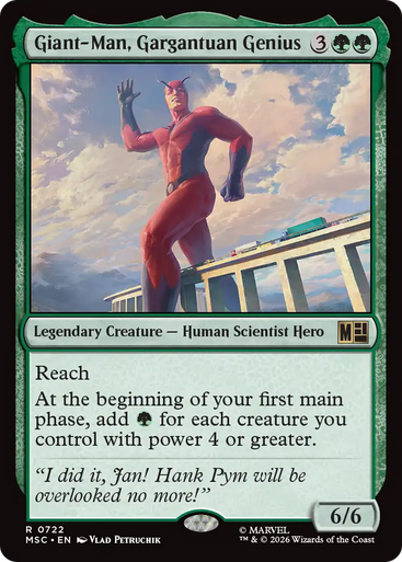 Giant-Man, Gargantuan Genius (Foil) | Marvel Super Heroes Commander、Magic: The Gathering、kayou