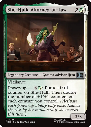 She-Hulk, Attorney-at-Law (Foil) | Marvel Super Heroes Commander、Magic: The Gathering、kayou