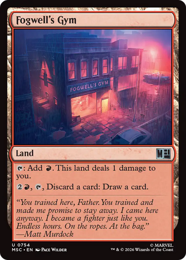 Fogwell's Gym (Foil) | Marvel Super Heroes Commander、Magic: The Gathering、kayou