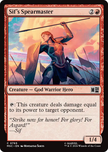 Sif's Spearmaster (Foil) | Marvel Super Heroes Commander、Magic: The Gathering、kayou