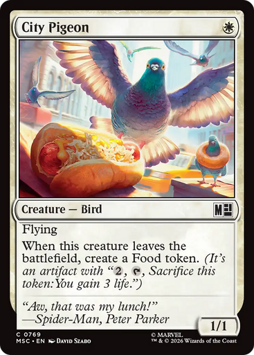City Pigeon (Foil) | Marvel Super Heroes Commander、Magic: The Gathering、kayou