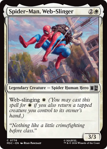 Spider-Man, Web-Slinger (Foil) | Marvel Super Heroes Commander、Magic: The Gathering、kayou