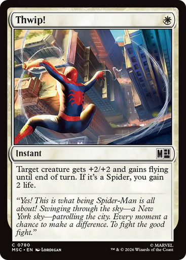 Thwip! (Foil) | Marvel Super Heroes Commander、Magic: The Gathering、kayou