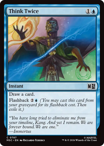 Think Twice (Foil) | Marvel Super Heroes Commander、Magic: The Gathering、kayou