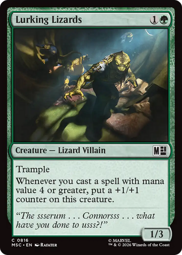 Lurking Lizards (Foil) | Marvel Super Heroes Commander、Magic: The Gathering、kayou