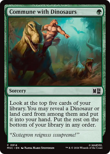 Commune with Dinosaurs (Foil) | Marvel Super Heroes Commander、Magic: The Gathering、kayou