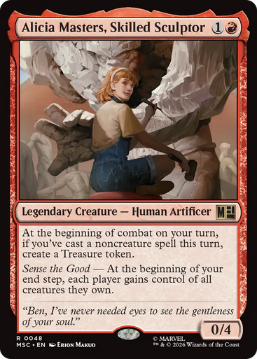Alicia Masters, Skilled Sculptor (Surge Foil) | Marvel Super Heroes Commander、Magic: The Gathering、kayou