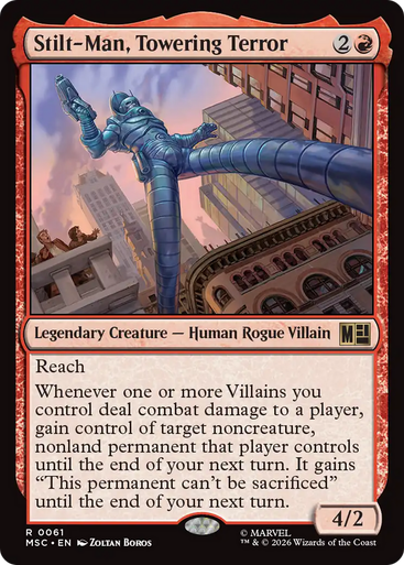 Stilt-Man, Towering Terror (Surge Foil) | Marvel Super Heroes Commander、Magic: The Gathering、kayou