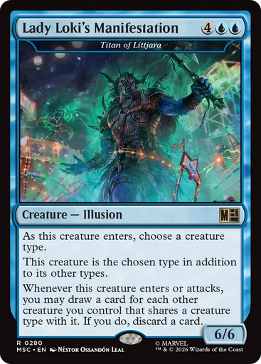 Titan of Littjara Lady Loki's Manifestation (Surge Foil) | Marvel Super Heroes Commander、Magic: The Gathering、kayou