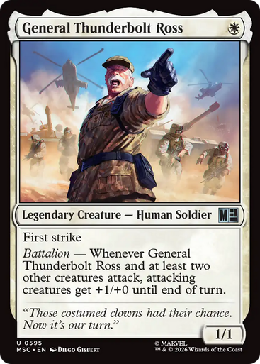 General Thunderbolt Ross (Foil) | Marvel Super Heroes Commander、Magic: The Gathering、kayou