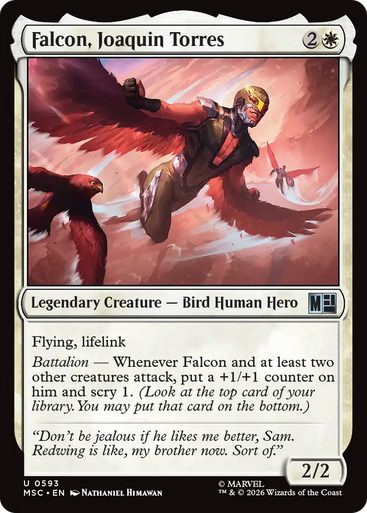 Falcon, Joaquin Torres (Foil) | Marvel Super Heroes Commander、Magic: The Gathering、kayou