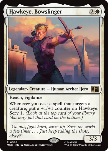 Hawkeye, Bowslinger (Foil) | Marvel Super Heroes Commander、Magic: The Gathering、kayou