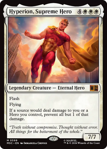 Hyperion, Supreme Hero (Foil) | Marvel Super Heroes Commander、Magic: The Gathering、kayou