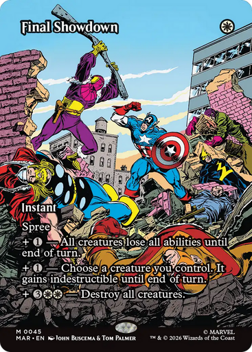 Final Showdown (Borderless Source Material) | Marvel Universe、Magic: The Gathering、kayou