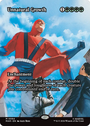Unnatural Growth (Borderless Source Material) | Marvel Universe、Magic: The Gathering、kayou