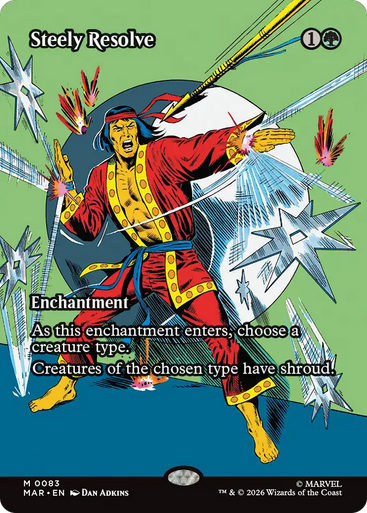 Steely Resolve (Borderless Source Material) | Marvel Universe、Magic: The Gathering、kayou