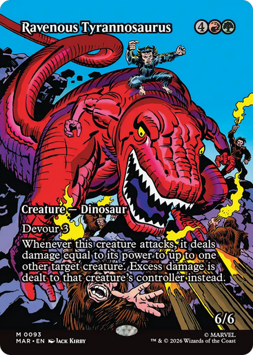 Ravenous Tyrannosaurus (Borderless Source Material) | Marvel Universe、Magic: The Gathering、kayou