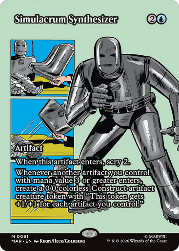 Simulacrum Synthesizer (Borderless Source Material Foil) | Marvel Universe、Magic: The Gathering、kayou