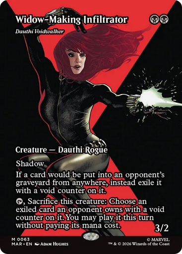 Dauthi Voidwalker Widow-Making Infiltrator (Borderless Source Material Foil) | Marvel Universe、Magic: The Gathering、kayou