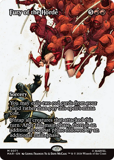 Fury of the Horde (Borderless Source Material Foil) | Marvel Universe、Magic: The Gathering、kayou