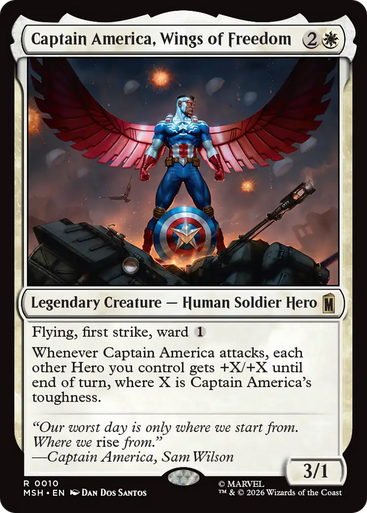 Captain America, Wings of Freedom (Foil) | Marvel Super Heroes、Magic: The Gathering、kayou