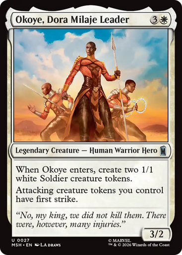 Okoye, Dora Milaje Leader (Foil) | Marvel Super Heroes、Magic: The Gathering、kayou