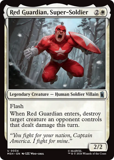 Red Guardian, Super-Soldier (Foil) | Marvel Super Heroes、Magic: The Gathering、kayou