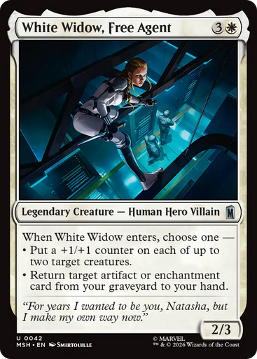 White Widow, Free Agent (Foil) | Marvel Super Heroes、Magic: The Gathering、kayou