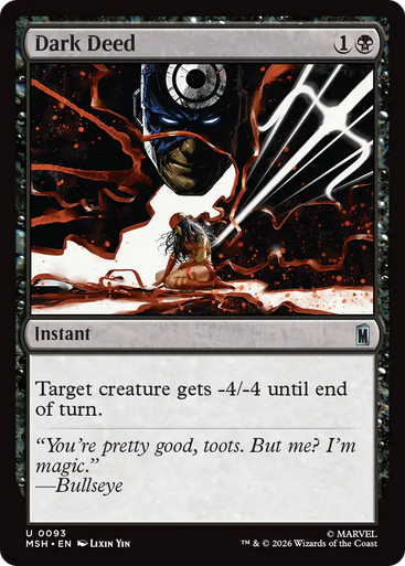 Dark Deed (Foil) | Marvel Super Heroes、Magic: The Gathering、kayou