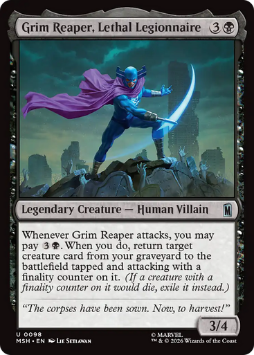 Grim Reaper, Lethal Legionnaire (Foil) | Marvel Super Heroes、Magic: The Gathering、kayou