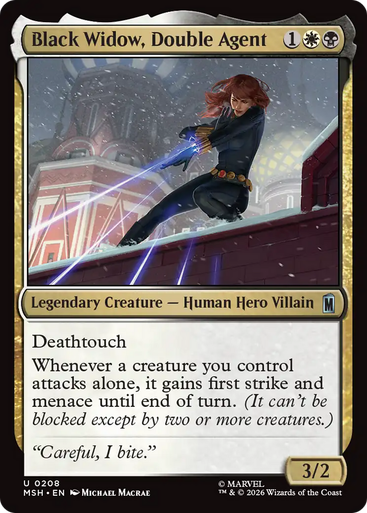 Black Widow, Double Agent (Foil) | Marvel Super Heroes、Magic: The Gathering、kayou